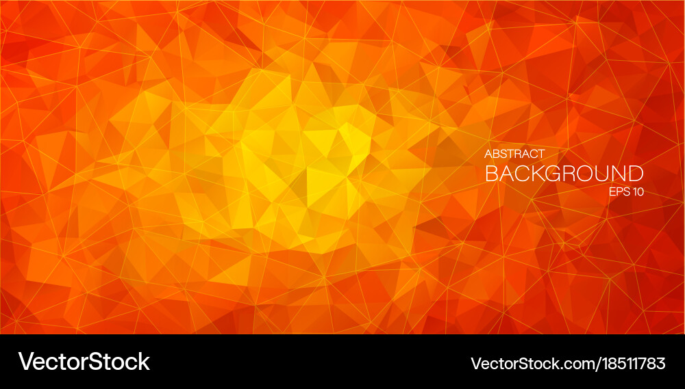 Flat 2d abstract triangle background vector image