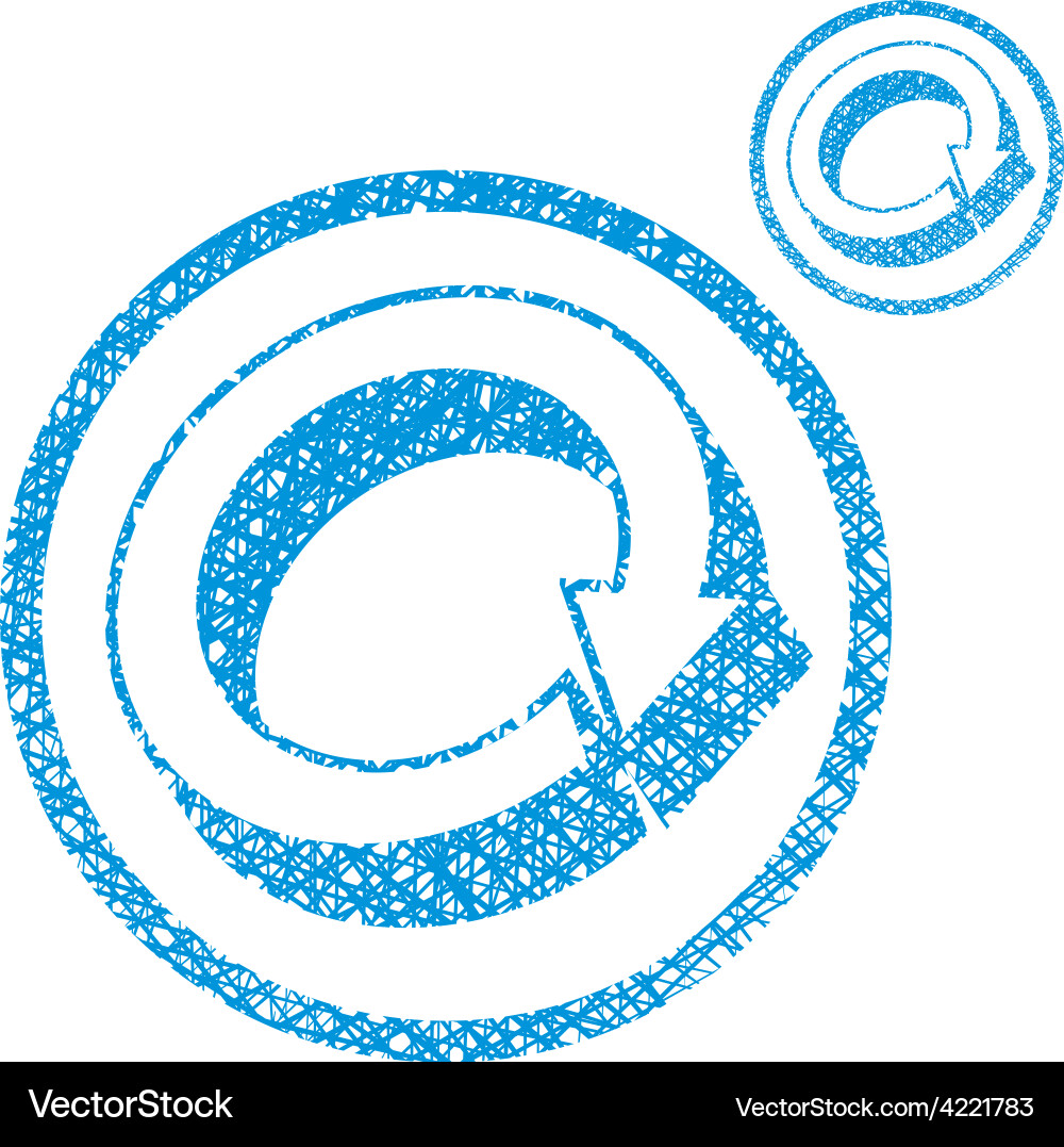 Loop arrows conceptual symbol simple single color Vector Image