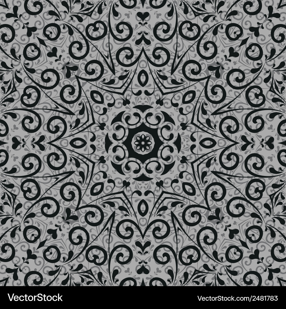 Seamless abstract outline pattern vector image