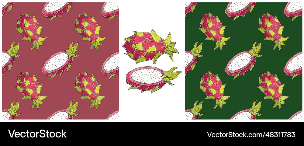 Seamless pattern color set in hand draw style can Seamless pattern color set in hand draw style can Vector Image