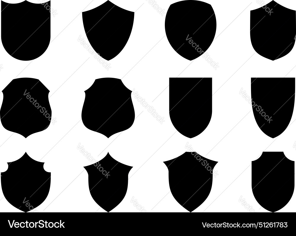 Shield emblem badge logos pictogram symbol Shield emblem badge logos pictogram symbol vector image