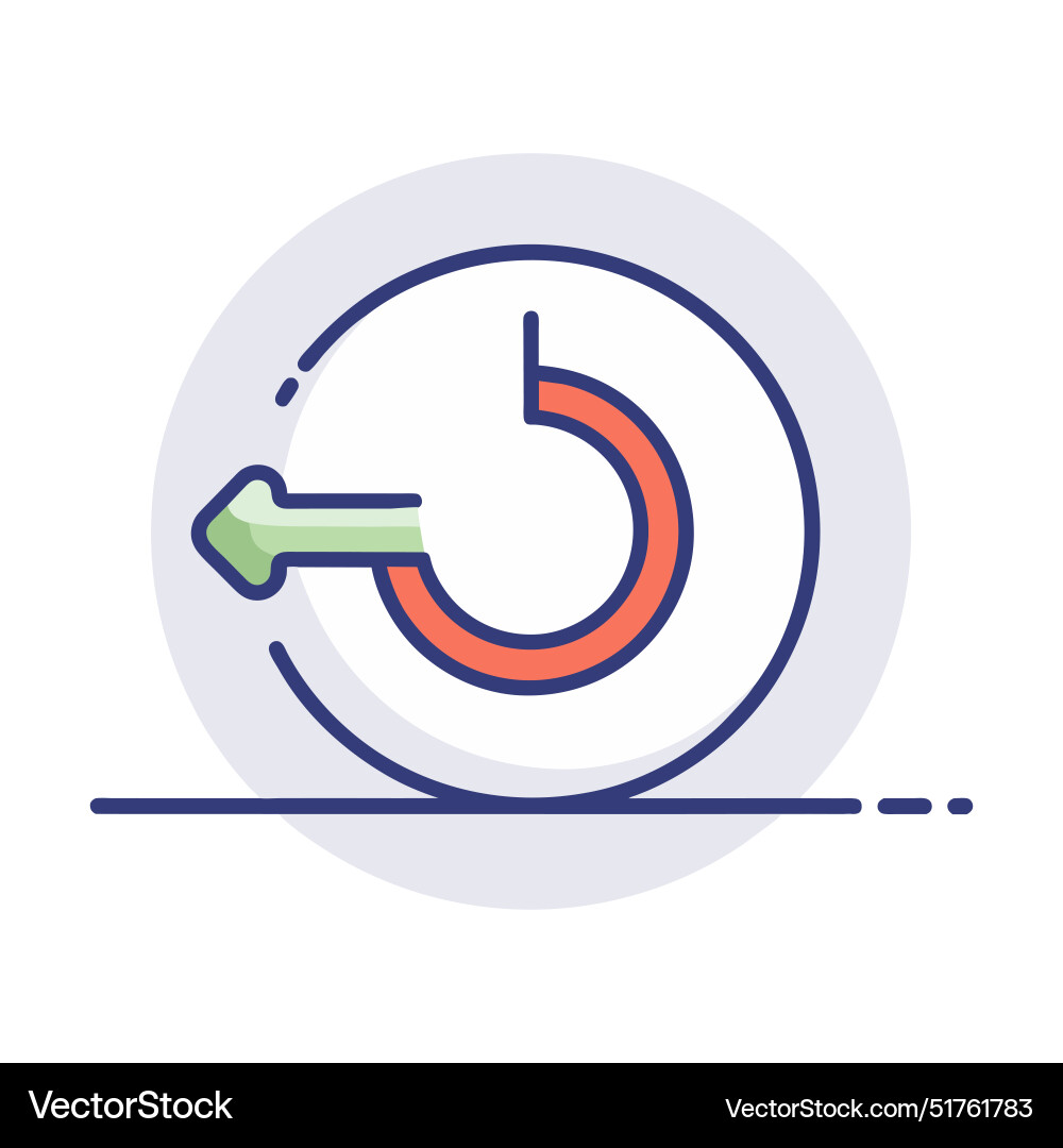 System refresh line on white background Vector Image