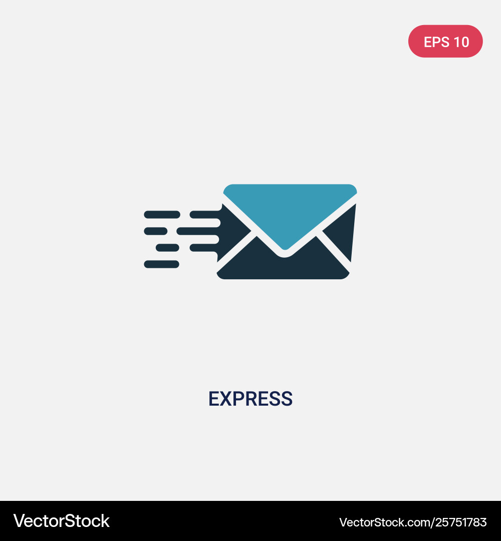 Two color express icon from user interface Two color express icon from user interface vector image