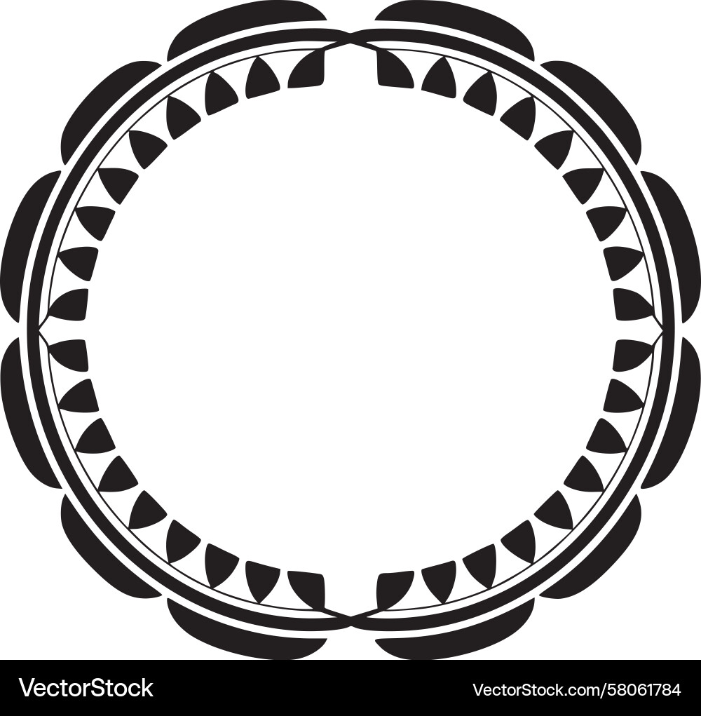 Elegant Circular Border Vector Image