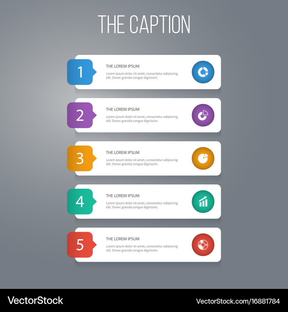 Icon diagram set of statistic segment progress vector image