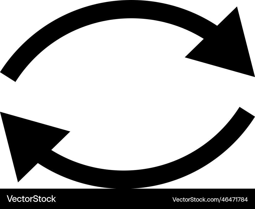 Reverse icon replace exchange sign Reverse icon replace exchange sign vector image