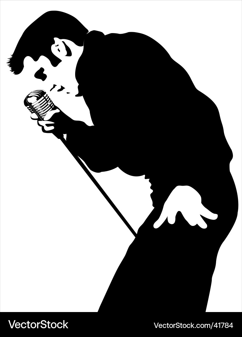 Styling Singer Performance Vektorbild