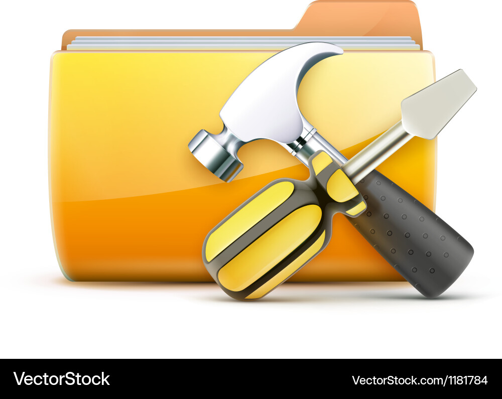 Tool Set - Optimization & Configuration vector image