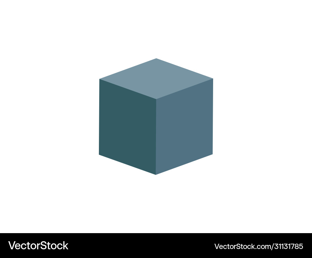 Box cube 3d icon design Vector Image