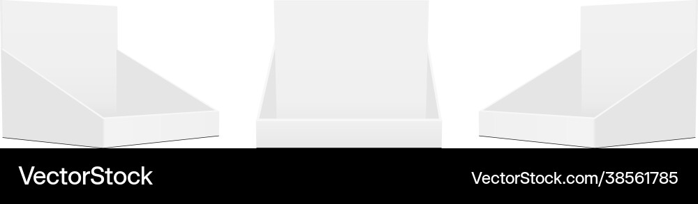Cardboard Display Boxes Mockups - White Background