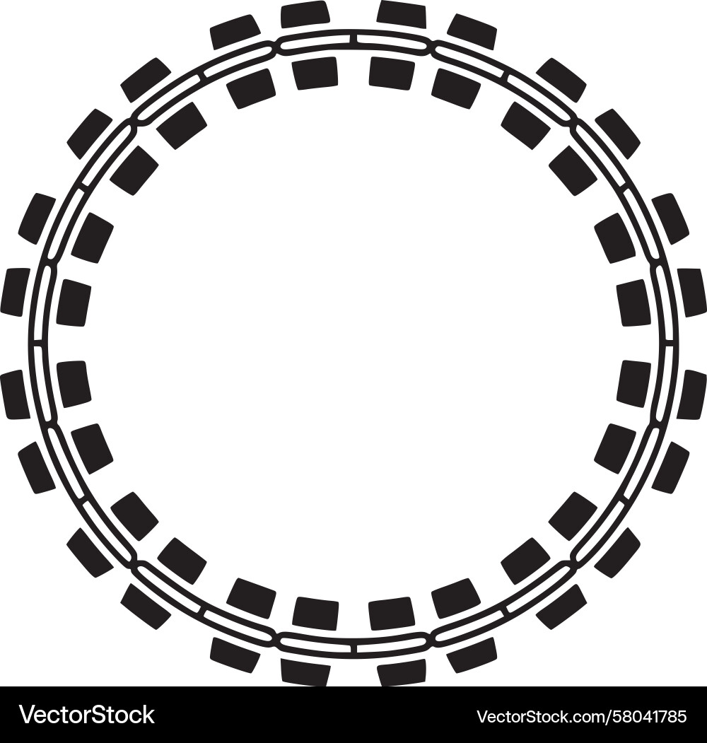 Circular Track Element Vector Image
