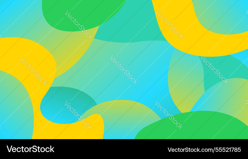 Colorful free form shapes gradient simple blob Colorful free form shapes gradient simple blob vector image