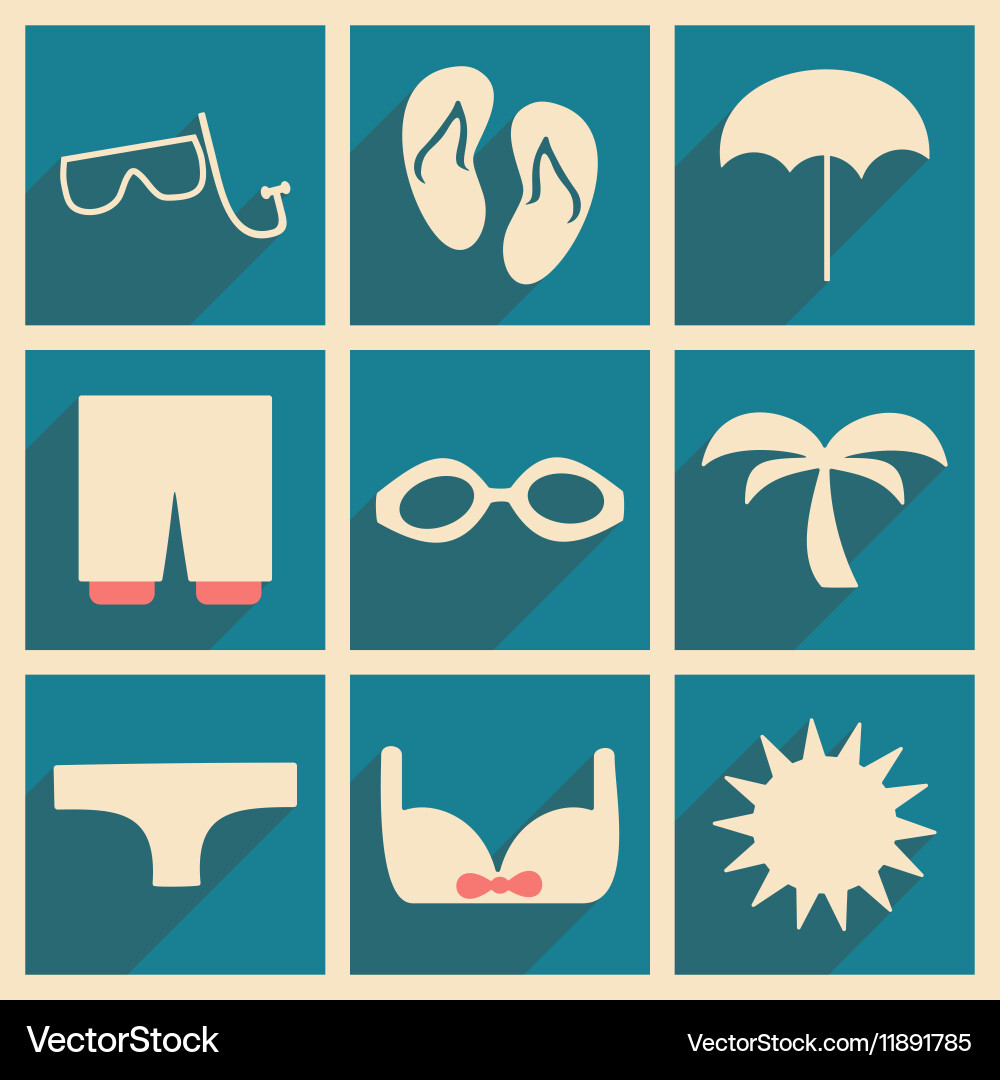 Flat with shadow concept and mobile application vector image