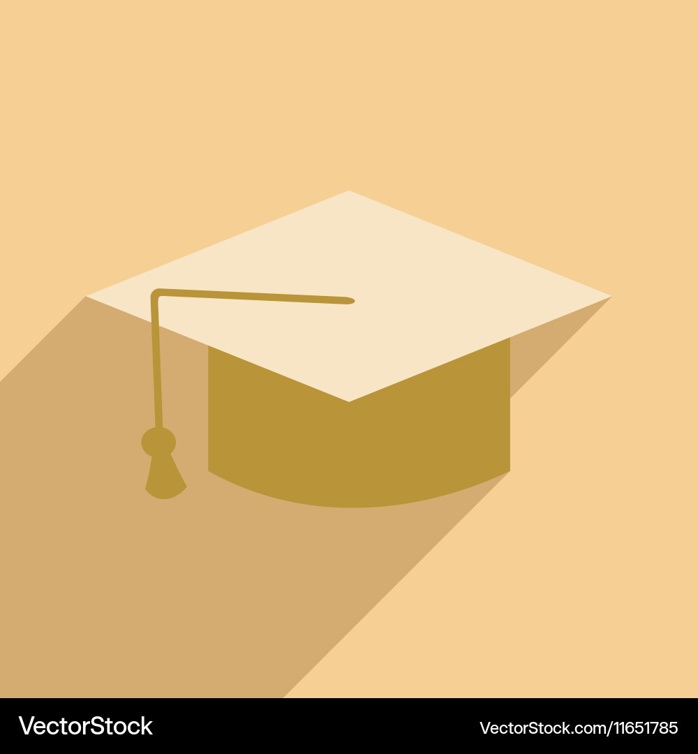 Flat with shadow icon and mobile application Vector Image