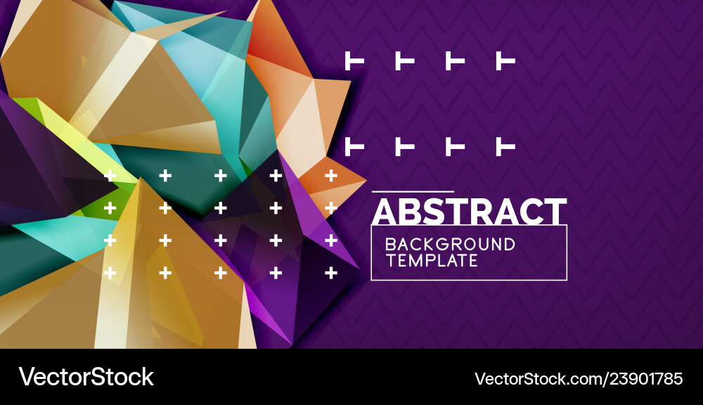Low poly design 3d triangular shape background Low poly design 3d triangular shape background vector image