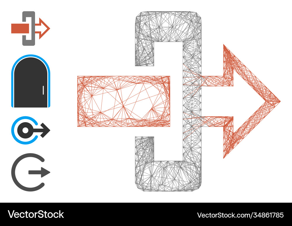 Network gateway mesh Network gateway mesh vector image