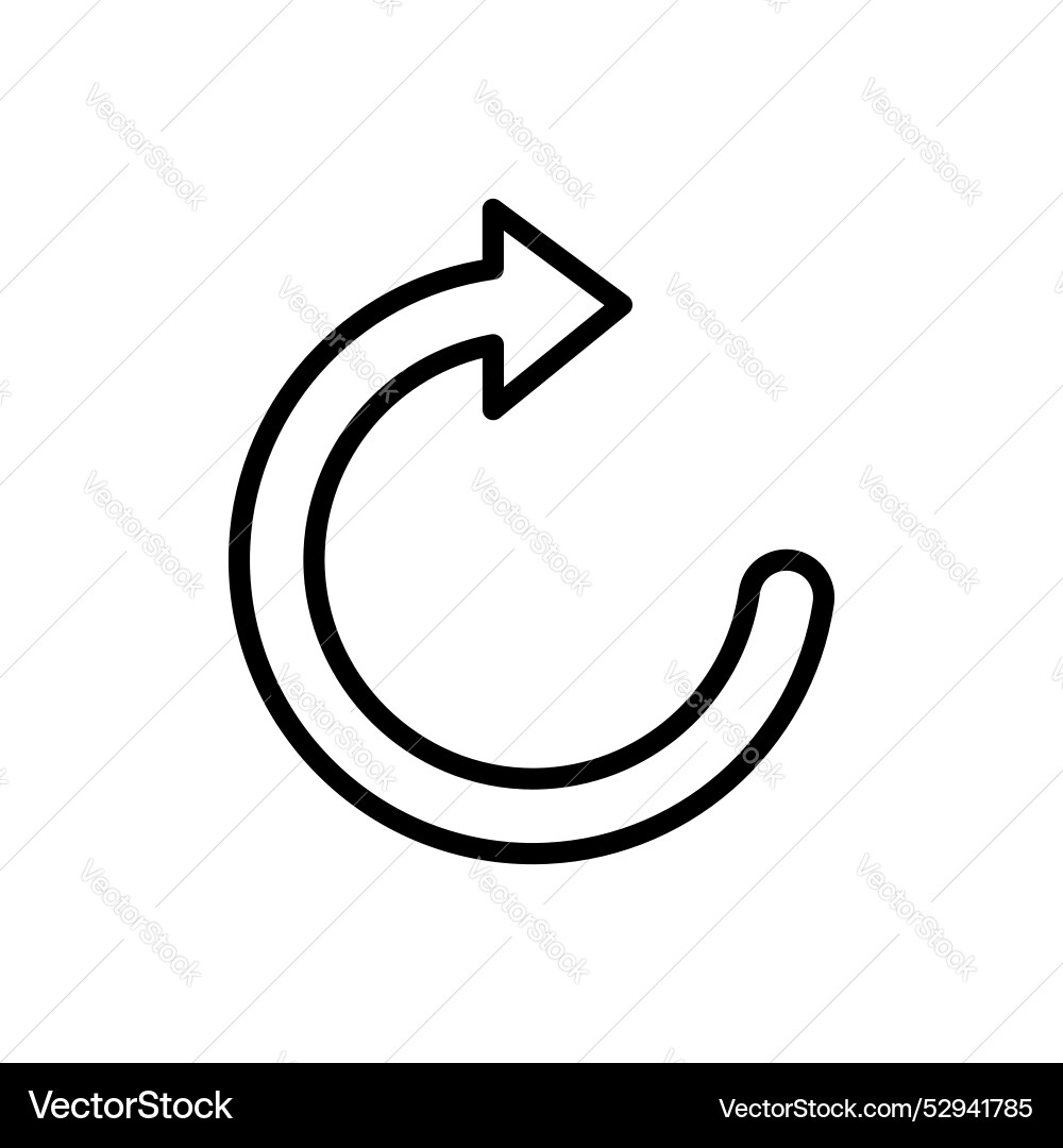 Refresh icon set rotation arrow symbol repeat Refresh icon set rotation arrow symbol repeat vector image