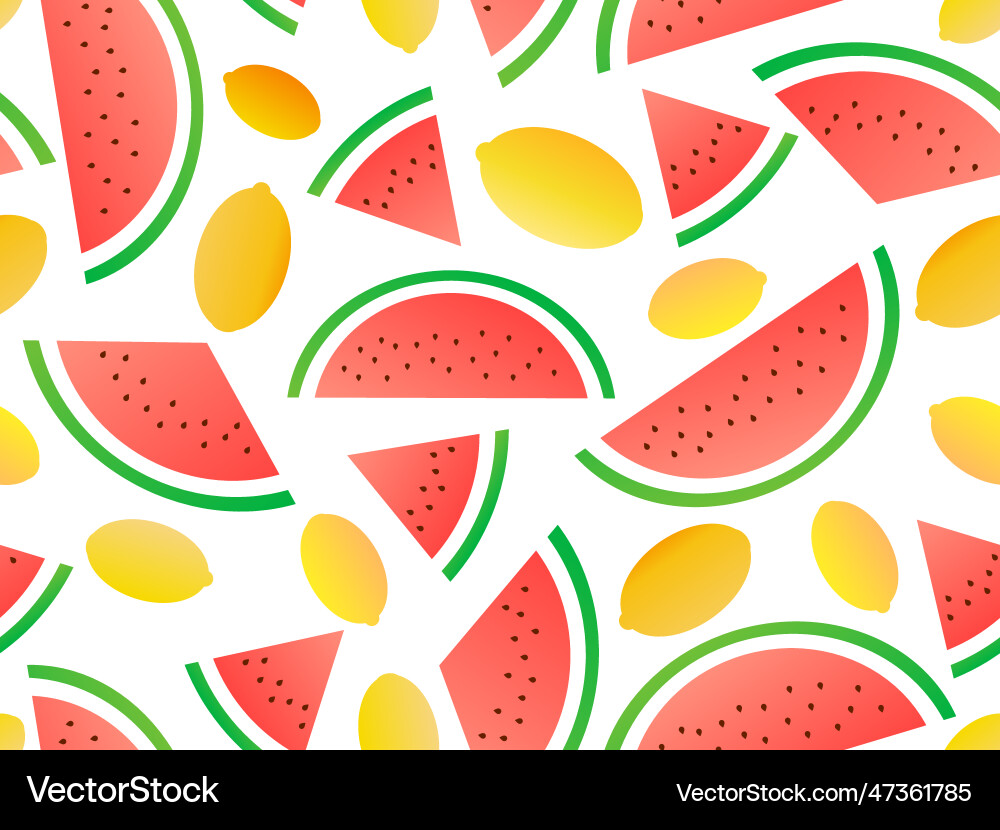 Seamless pattern with watermelon slices Seamless pattern with watermelon slices vector image
