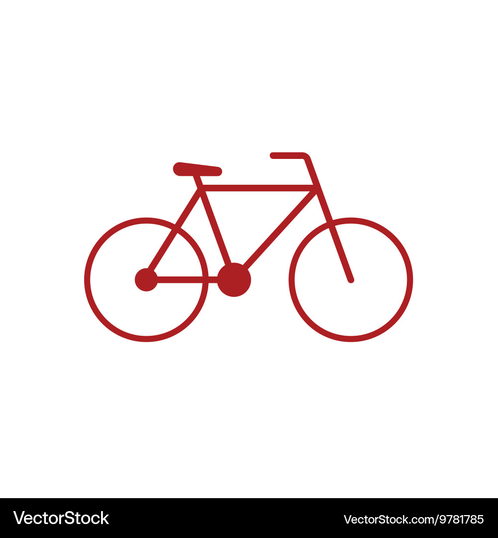 Simple Bicycle Icon vector image