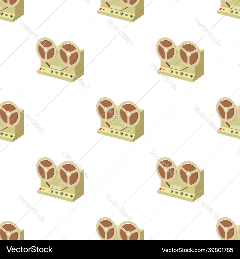 Sound recorder pattern seamless Sound recorder pattern seamless vector image