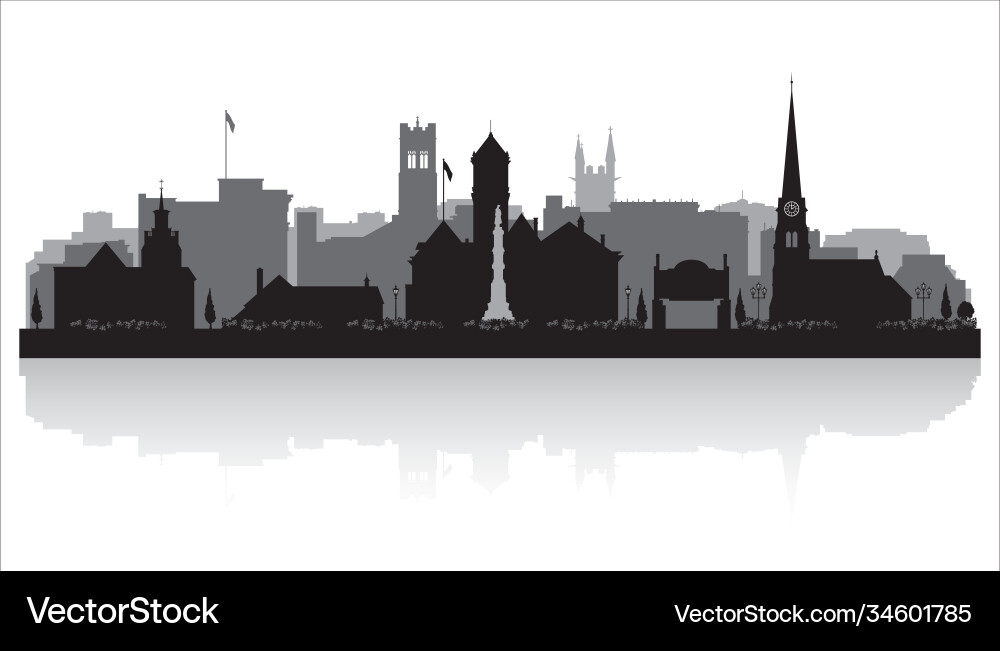 Williamsport pennsylvania city skyline silhouette Williamsport pennsylvania city skyline silhouette vektorbild