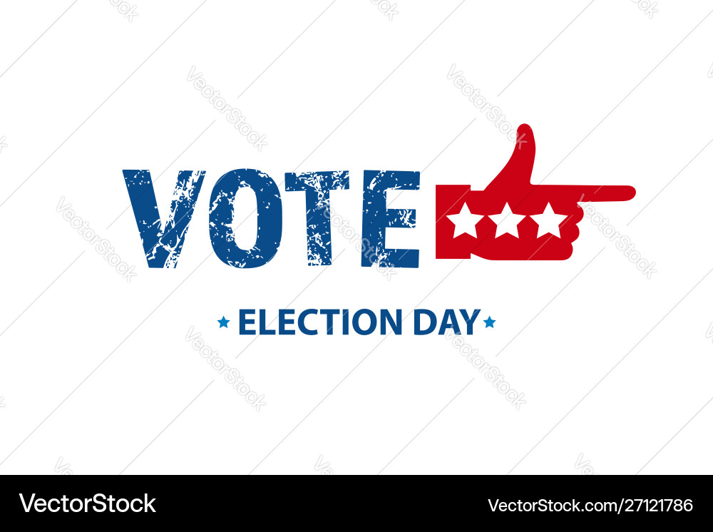 2020 US Presidential Election Banner Vector Image