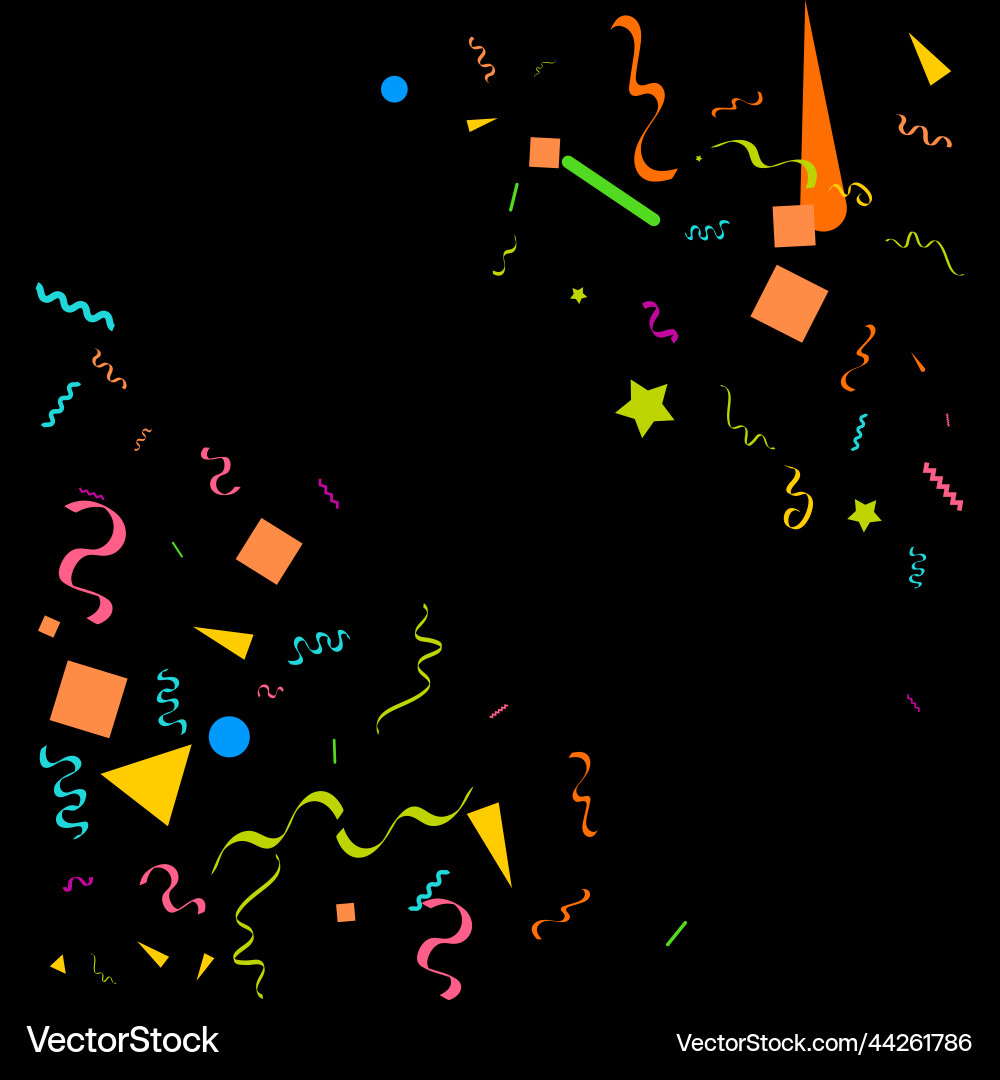Abstract black background with many falling tiny Abstract black background with many falling tiny vector image