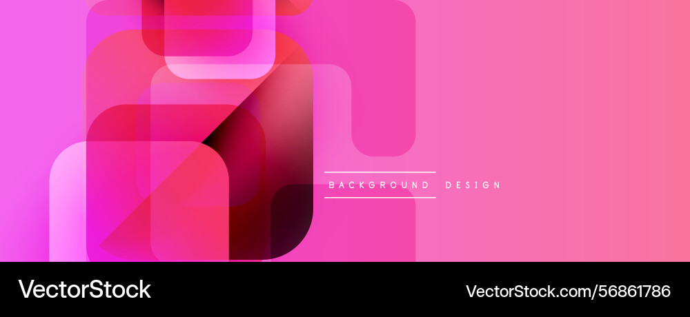 Abstract geometric shapes overlap creating vector image
