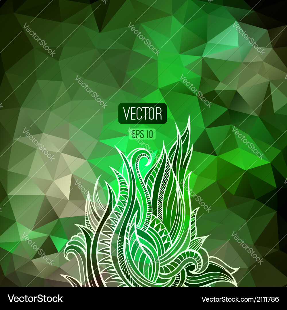 Abstract triangles background for design vector image