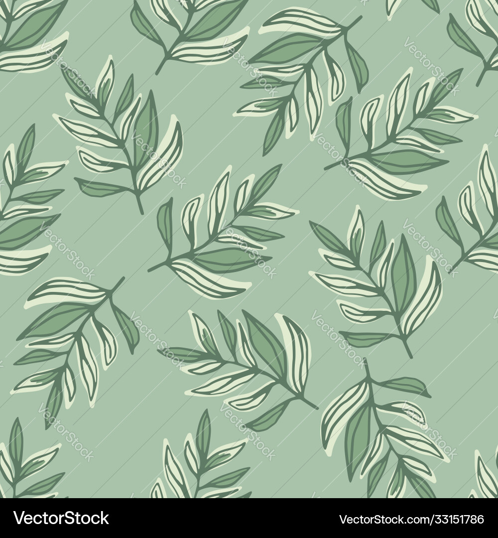 Botanic seamless pattern with outline contoured Botanic seamless pattern with outline contoured vector image