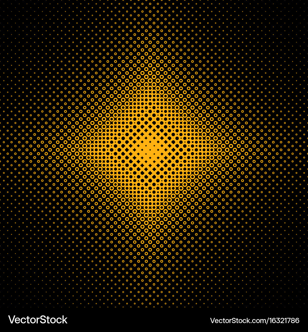 Halftone circle pattern background vector image