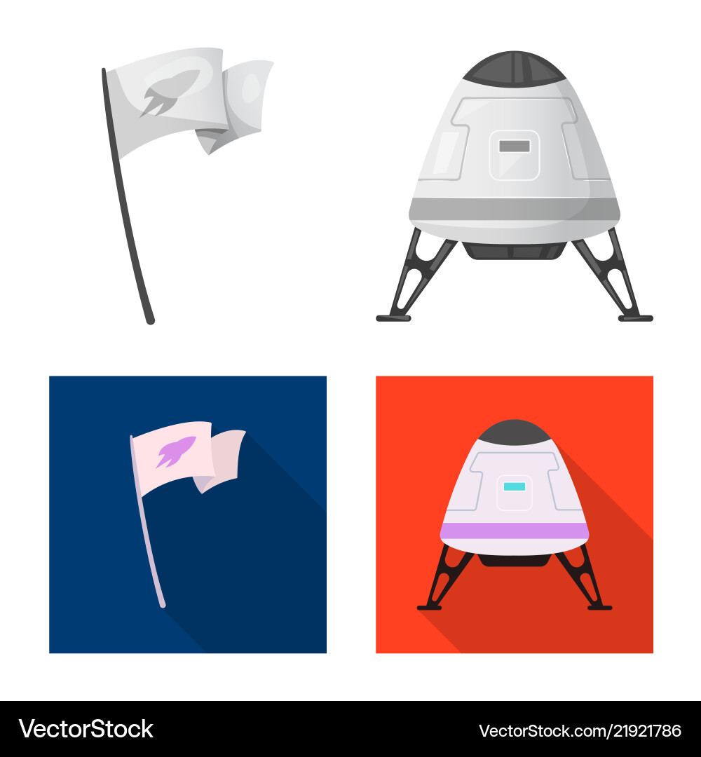 Isolated object of mars and space symbol set Isolated object of mars and space symbol set vector image