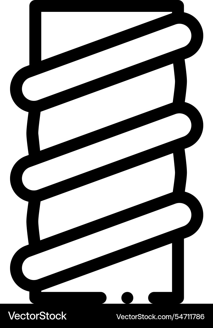 Marshmallow icon thin linear style design Marshmallow icon thin linear style design vector image