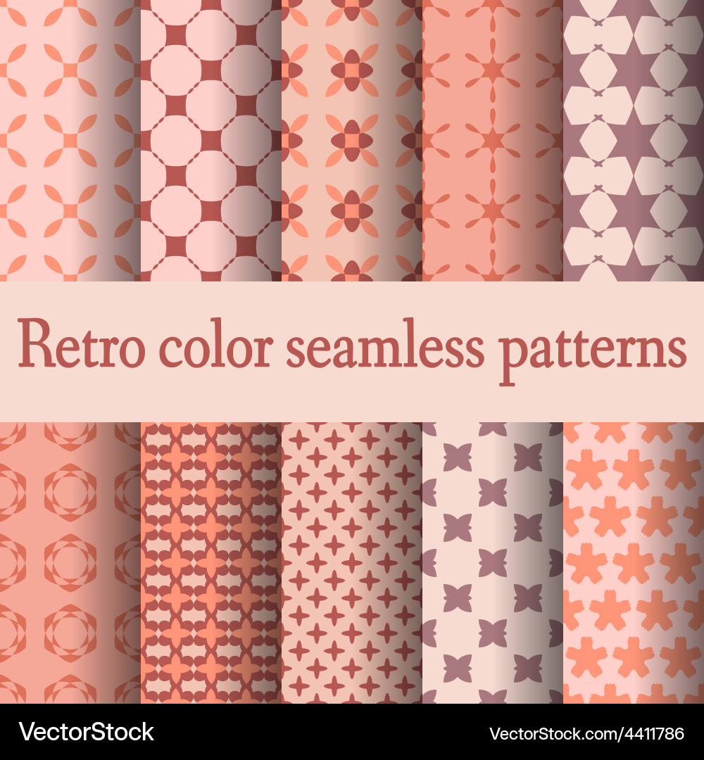 Retro seamless pattern-02 vector image