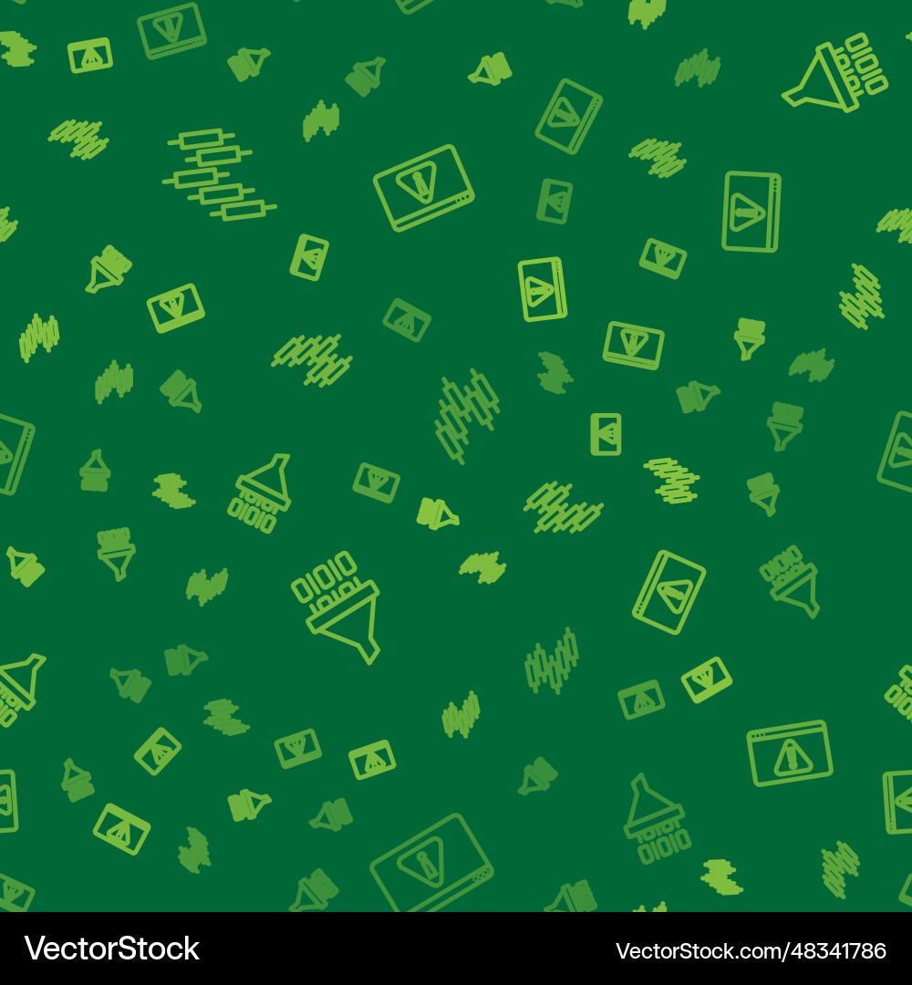 Set line browser with stocks market binary code Set line browser with stocks market binary code vector image