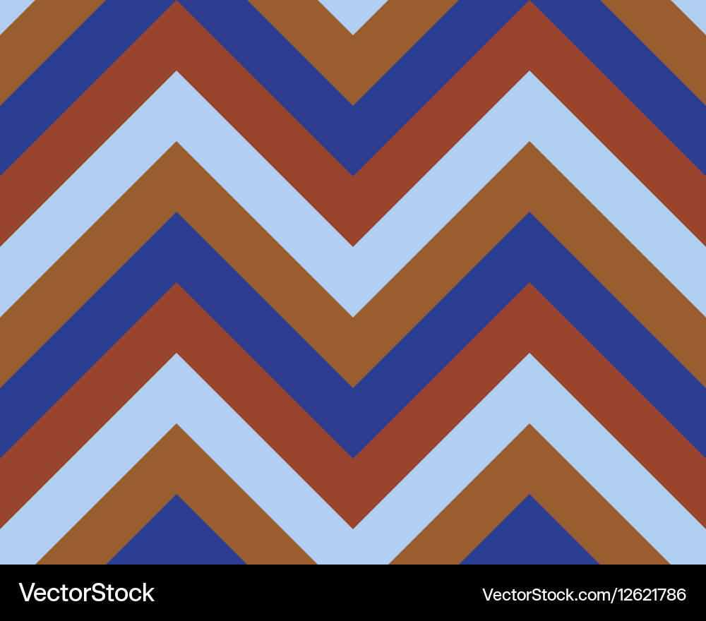Striped zigzagging seamless pattern zig-zag line vector image