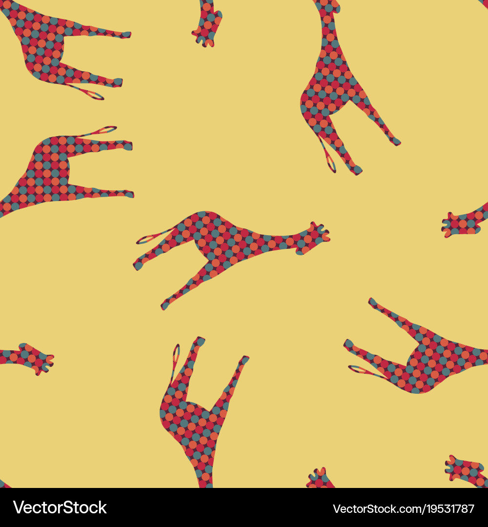 Camelopard seamless pattern Vector Image