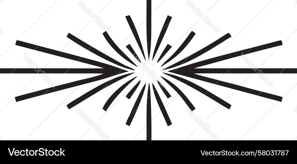 Exploding Radial Lines – Dynamic Burst Vector Image
