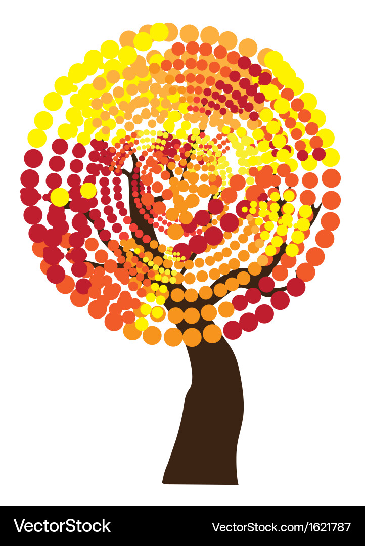 Fall tree Vector Image