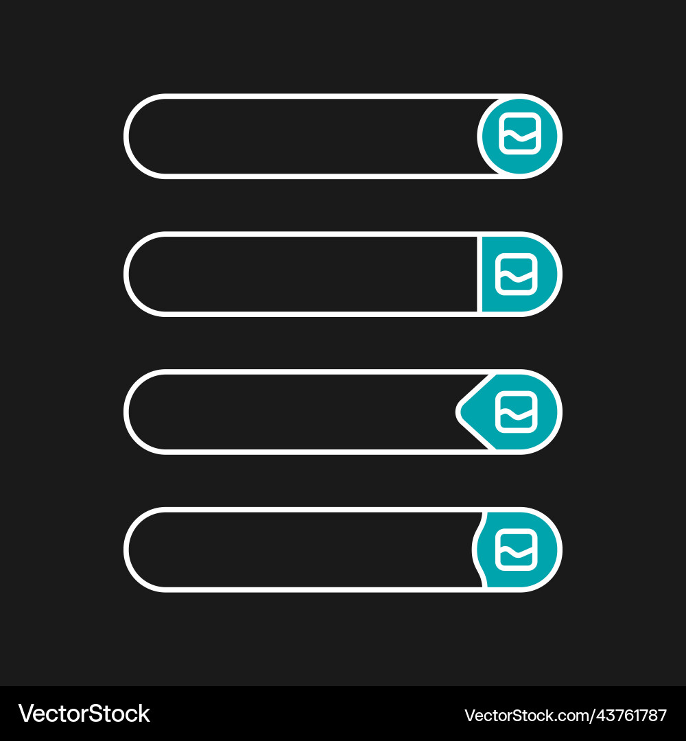 Flat web design elements buttons icons templates vector image