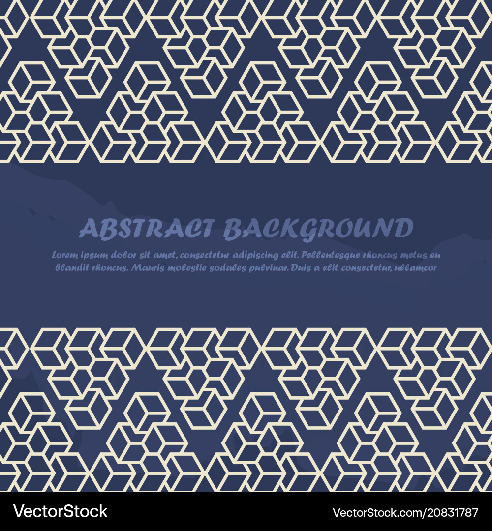 Geometric Line Block Background vector image
