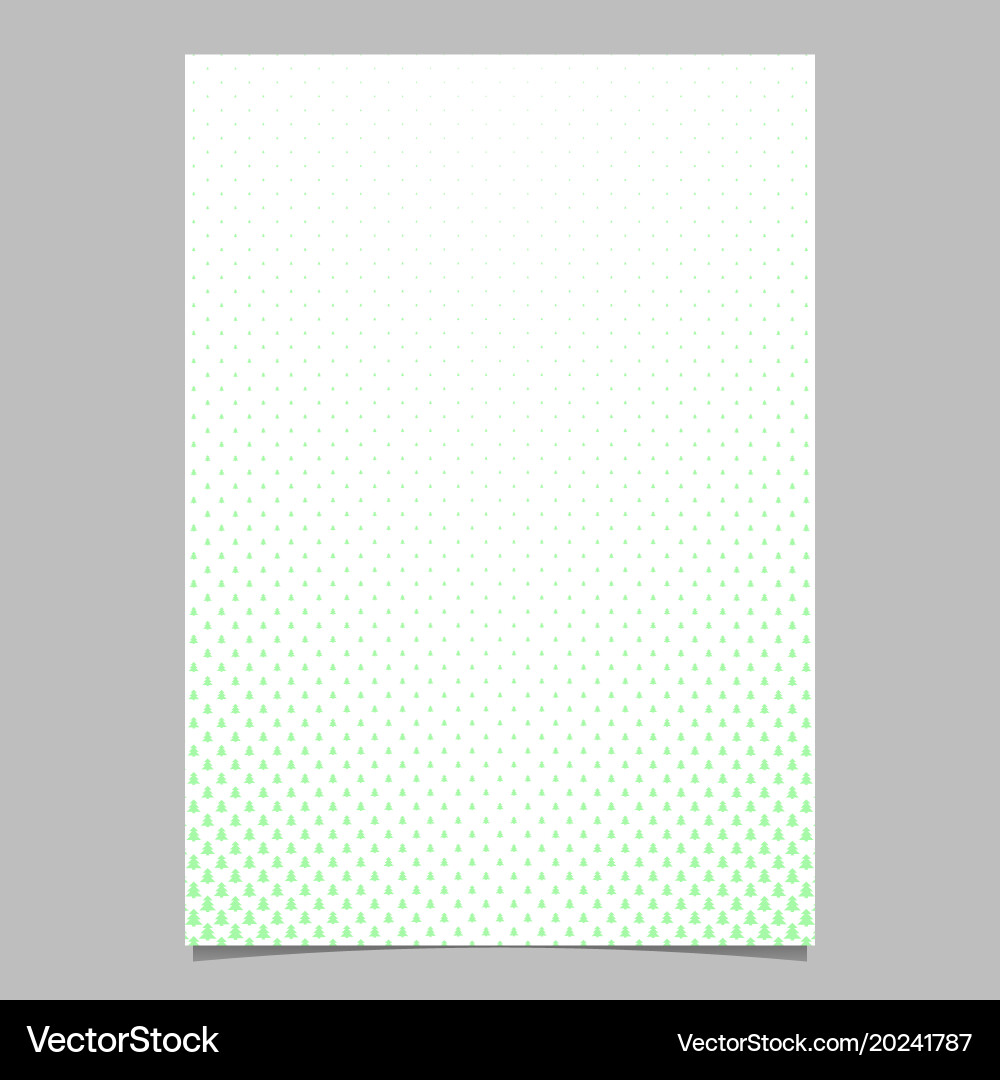 Pine tree pattern brochure background design vector image