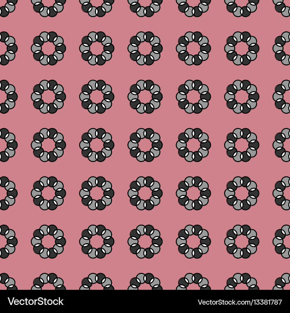 Seamless pattern with geometric shapes and symbol Seamless pattern with geometric shapes and symbol vector image
