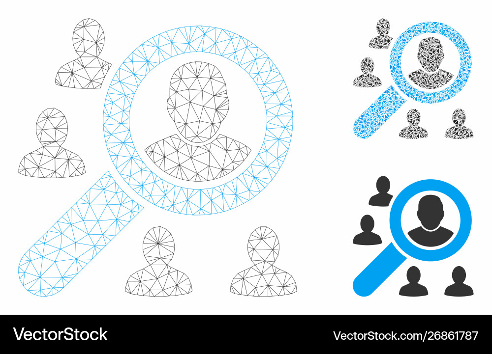 Search users mesh 2d model and triangle Search users mesh 2d model and triangle vector image