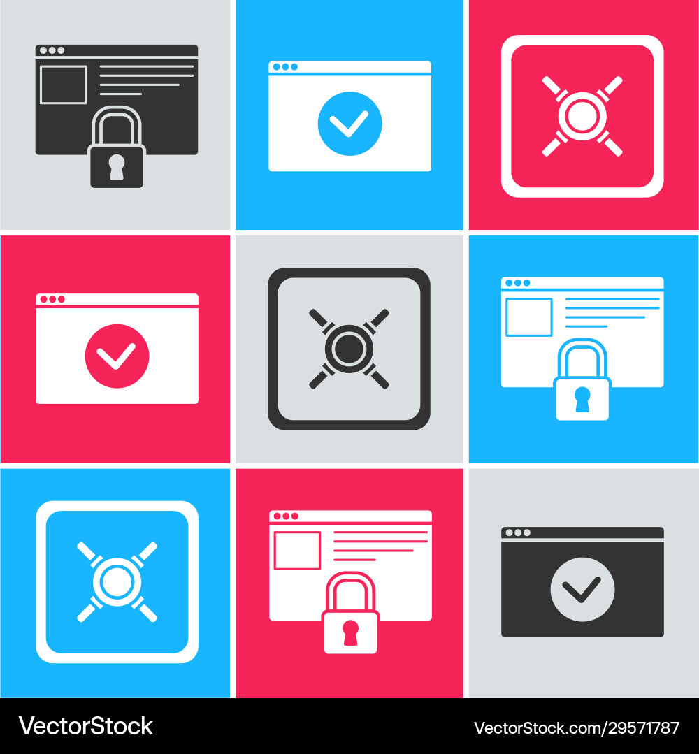 Set secure your site with https ssl Set secure your site with https ssl vector image