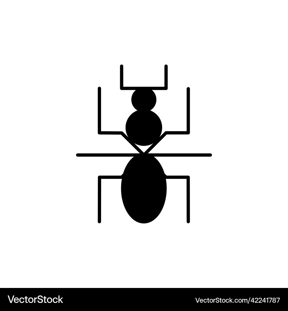 Symbol abstract image of insect Vector Image