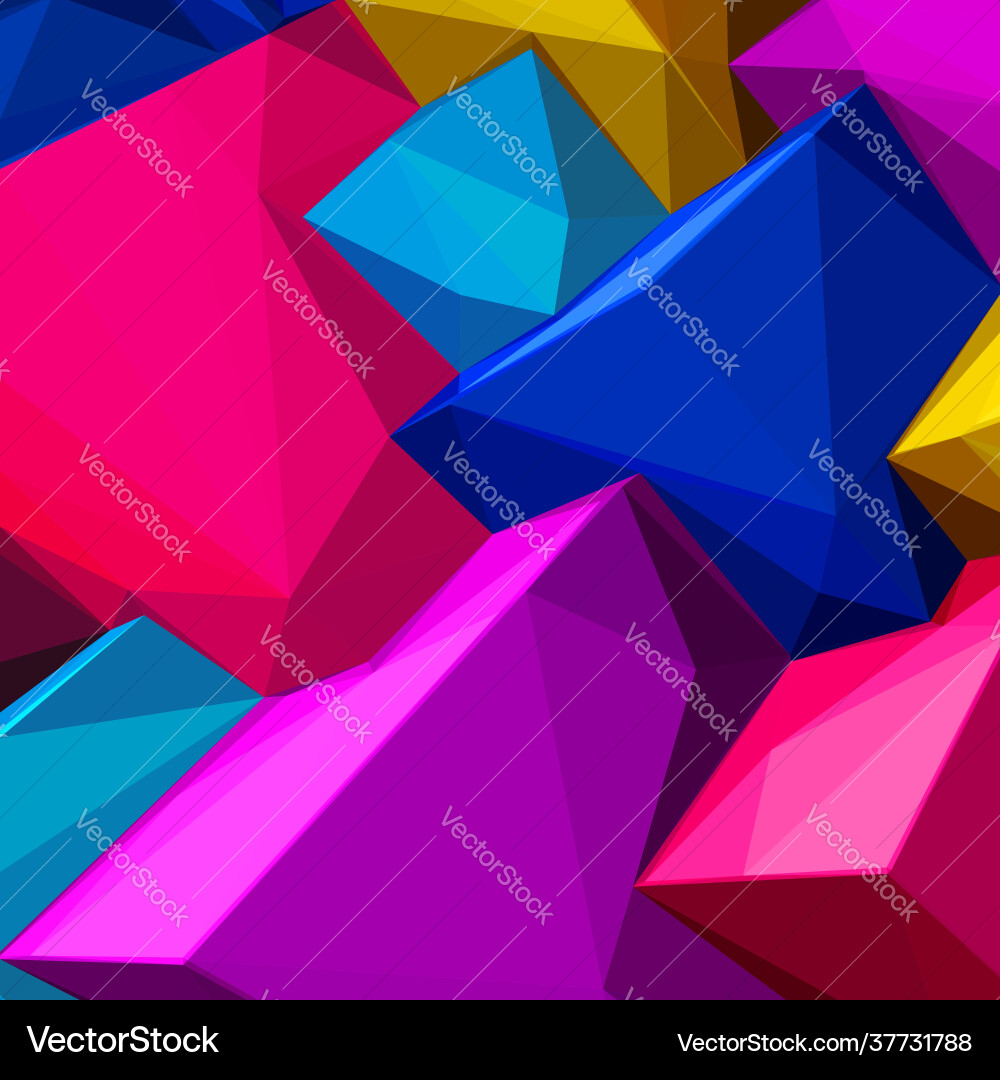 Abstract background with colorful cubes Abstract background with colorful cubes vector image