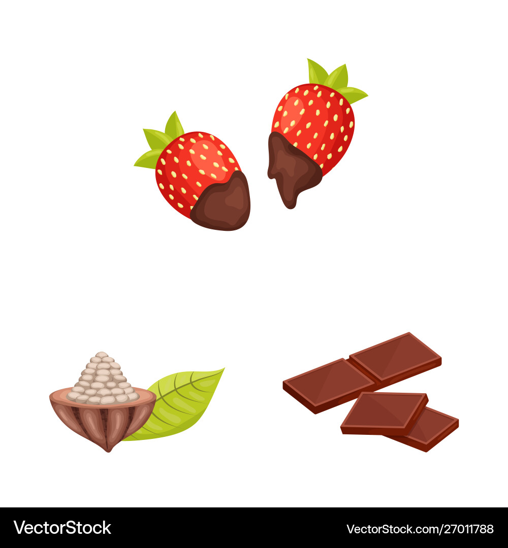 Design cocoa and beans icon set Design cocoa and beans icon set Vector Image