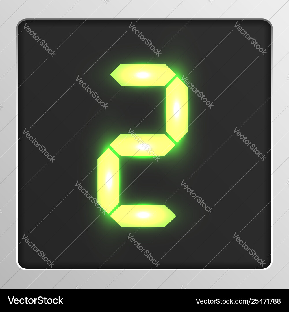 Digital character set typeface on a screen Digital character set typeface on a screen vector image