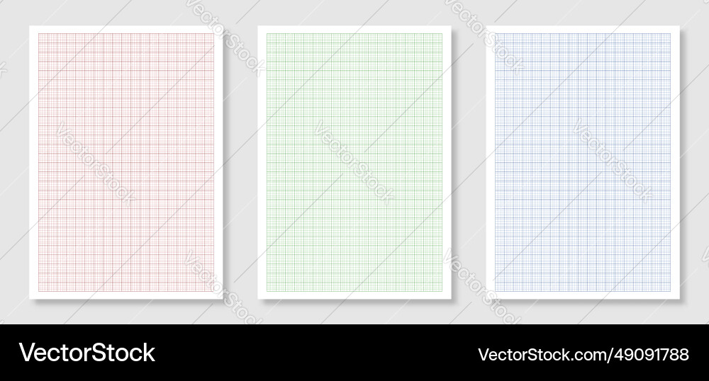 Empty a4 size sheets of graph paper with grid Empty a4 size sheets of graph paper with grid Vector Image